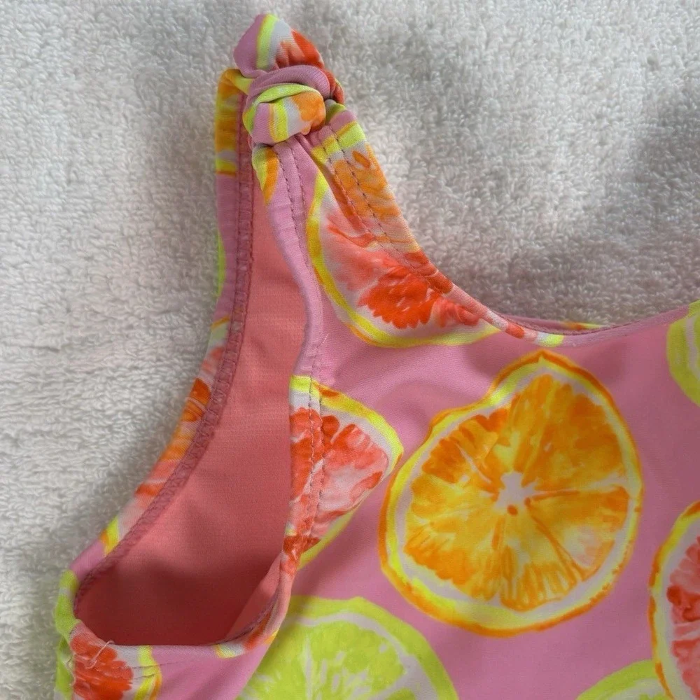 Bmagical One Piece Swimsuit Girls 6 Pink Citrus Fruit Summer Beach Vacation Cute